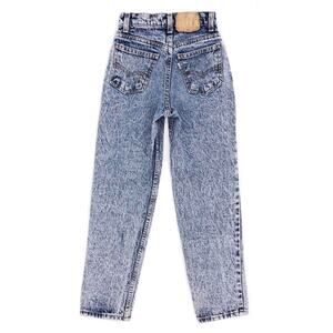 Levis acid washed jeans 80s 1980s vintage girls 10 slim